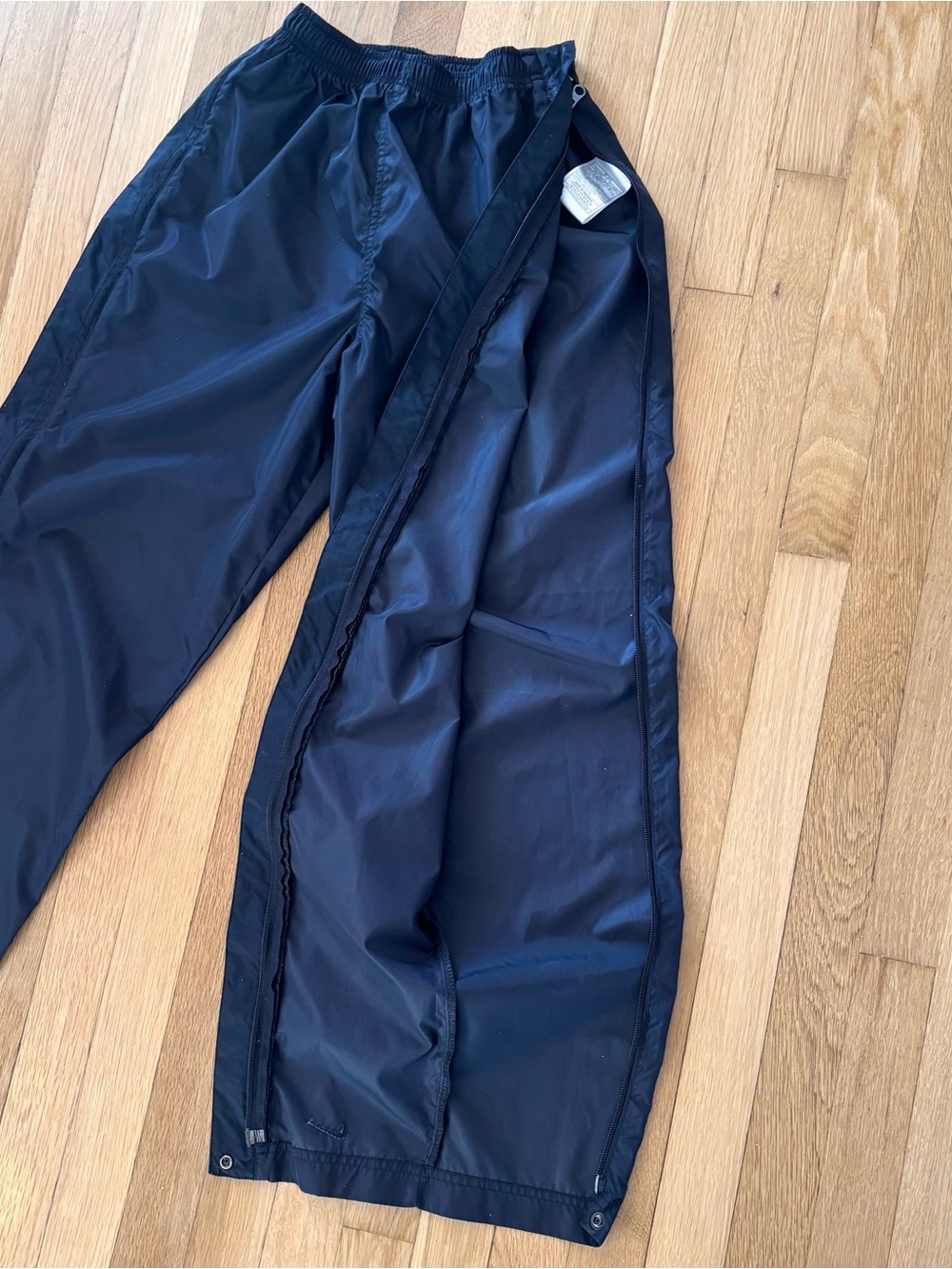 Vintage 90s Nike Nylon Track Pants Womens Small Lined Zip Joggers Gorpcore Y2K